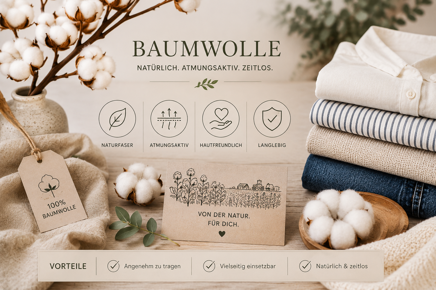 Baumwolle Eigenschaften Geschichte Vorteile Nachteile