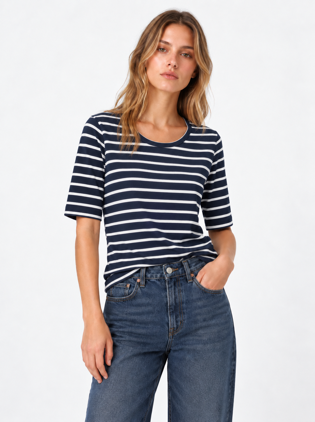 Tシャツ セーラーブルー ホワイトストライプ – SOSUE GmbH