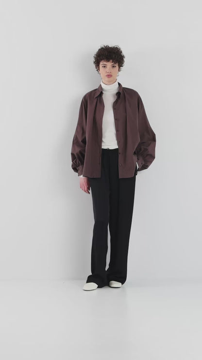 Blouse Antonia Cotton Espresso One Size