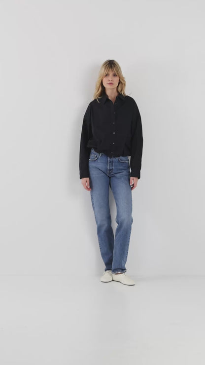 Balloon Blouse Black