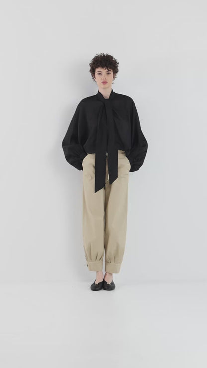 Bluse Antonia Bow Black