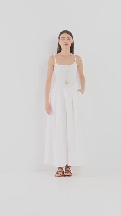 Elisa Dress White