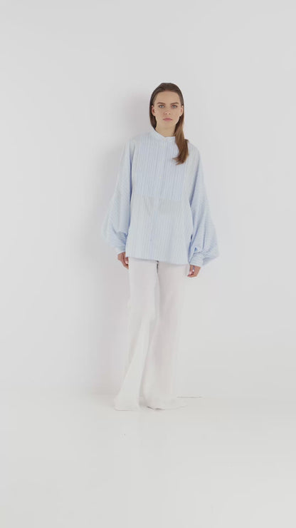 Antonia Smoking Blue Stripes