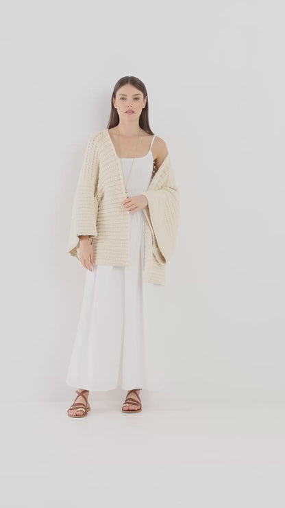 Cardigan Strick Panna