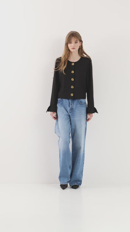 ジャケット イヴ ブラック