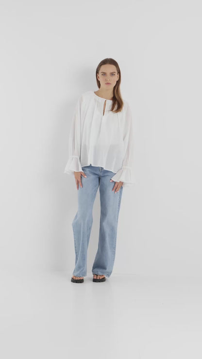 Blouse Carmen Blanche