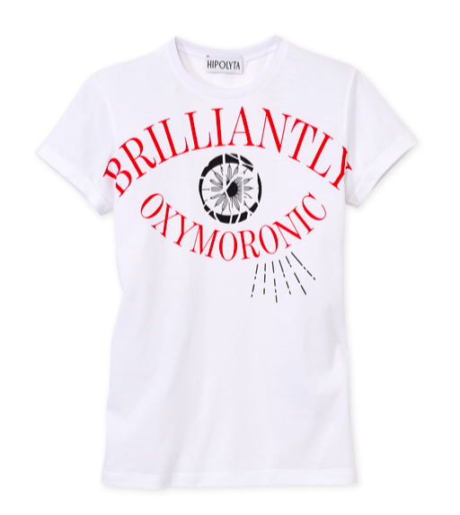 Hipolyta - Weißes Shirt mit Druck