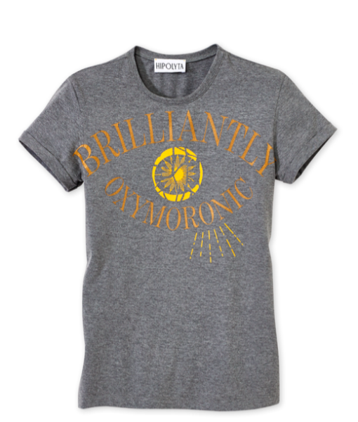 Hipolyta - Graues Shirt mit Druck